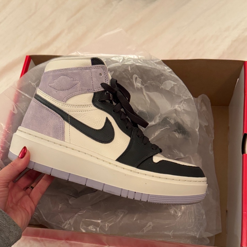 Nike Women's Black, White, and Purple Sneakers